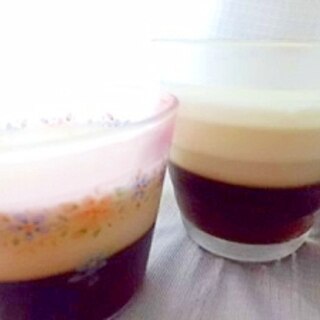 森永のおいしい牛乳で　　２色コーヒーゼリー